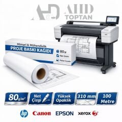 Plotter Kağıdı 31 Cm 100 Metre - 8 Adet 1 Koli