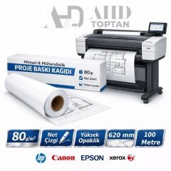 Plotter Kağıdı 62 Cm 4 Adet - 100 Metre