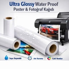 170 gr Ultra Glossy WP Poster Fotoğraf Kağıdı Rulo Plotter Uyumlu